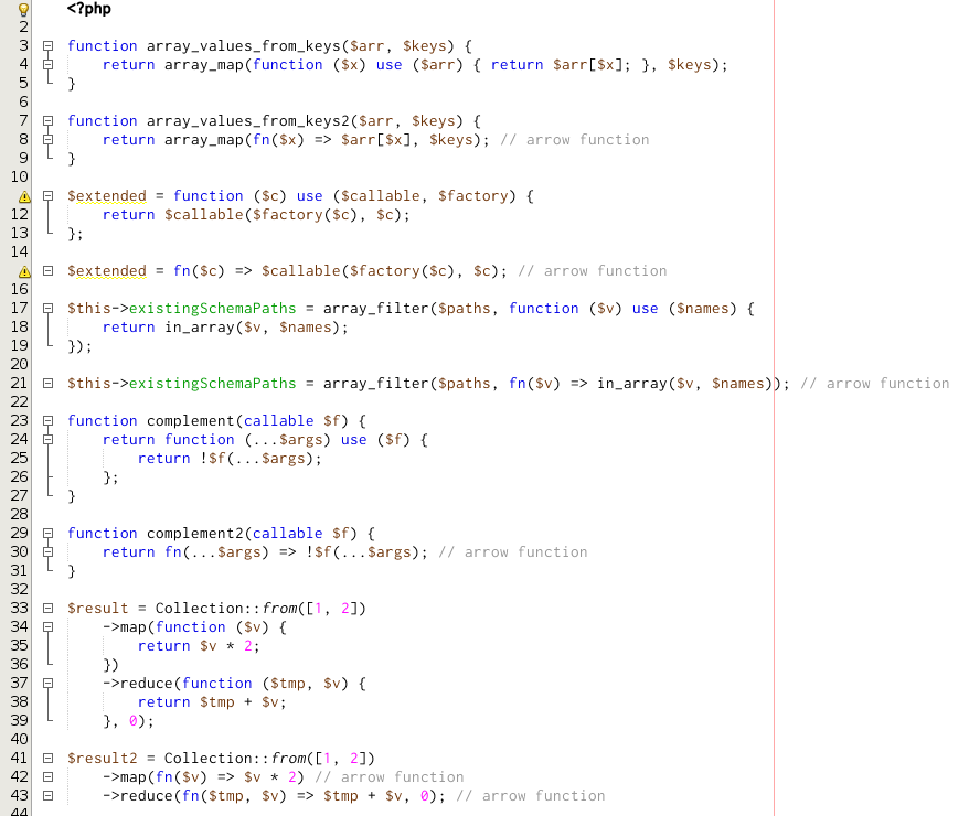 nb112 php74 arrow functions 2.0